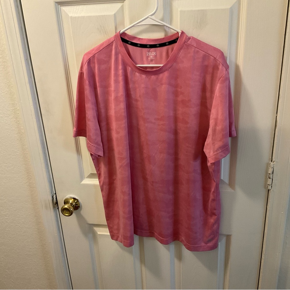 Zelos Men's Pink T-Shirt
